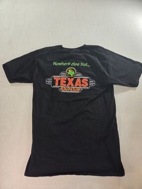 Texas Roadhouse Graphic Tee Large Black Logo Shirt